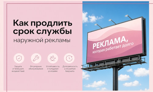 Как продлить срок службы наружной рекламы в  Сердобске