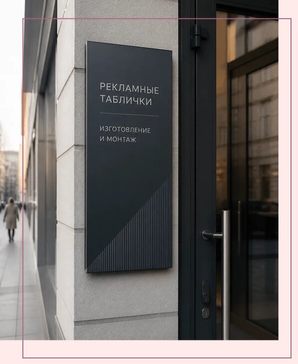 Рекламные таблички в Сердобске по цене от 4550 р. | Аванза-Срд