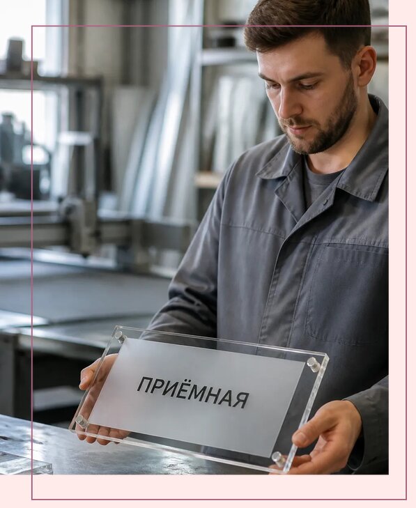 Таблички из оргстекла на заказ в Сердобске от 3943 р. | Аванза-Срд